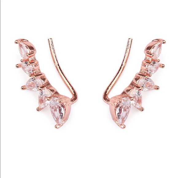 💎Rose Gold Teardrop Earrings💎 - Picture 3 of 3